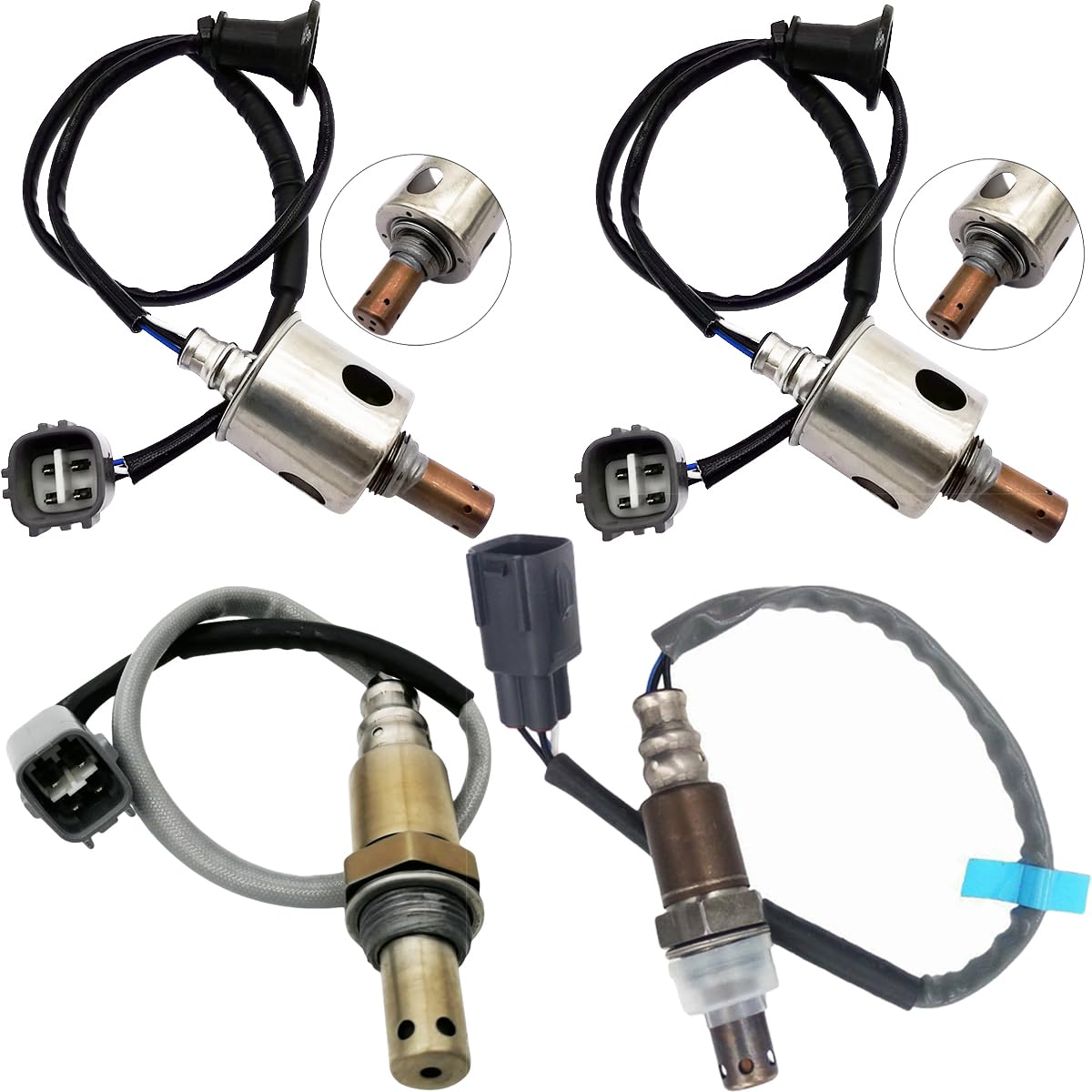 Suitable for 4Pcs Oxygen Sensor for Lexus LS460 4.6L V8 RWD (2007-2009) | 234-9052 234-9058 234-4515