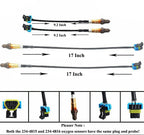 4Pcs O2 Sensor Set for Chevy Traverse GMC Acadia Buick Enclave 3.6L V6 (2009-2011) | 234-4815 234-4816