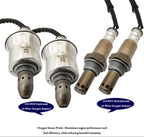 4Pcs 234-9310 234-9311 Upstream Downstream Oxygen O2 Sensor for Lexus LS500 3.5L V6 Turbocharged 2018 2019 2020 2021 2022 8946750110, 894675012, 8946750130, 8946750140