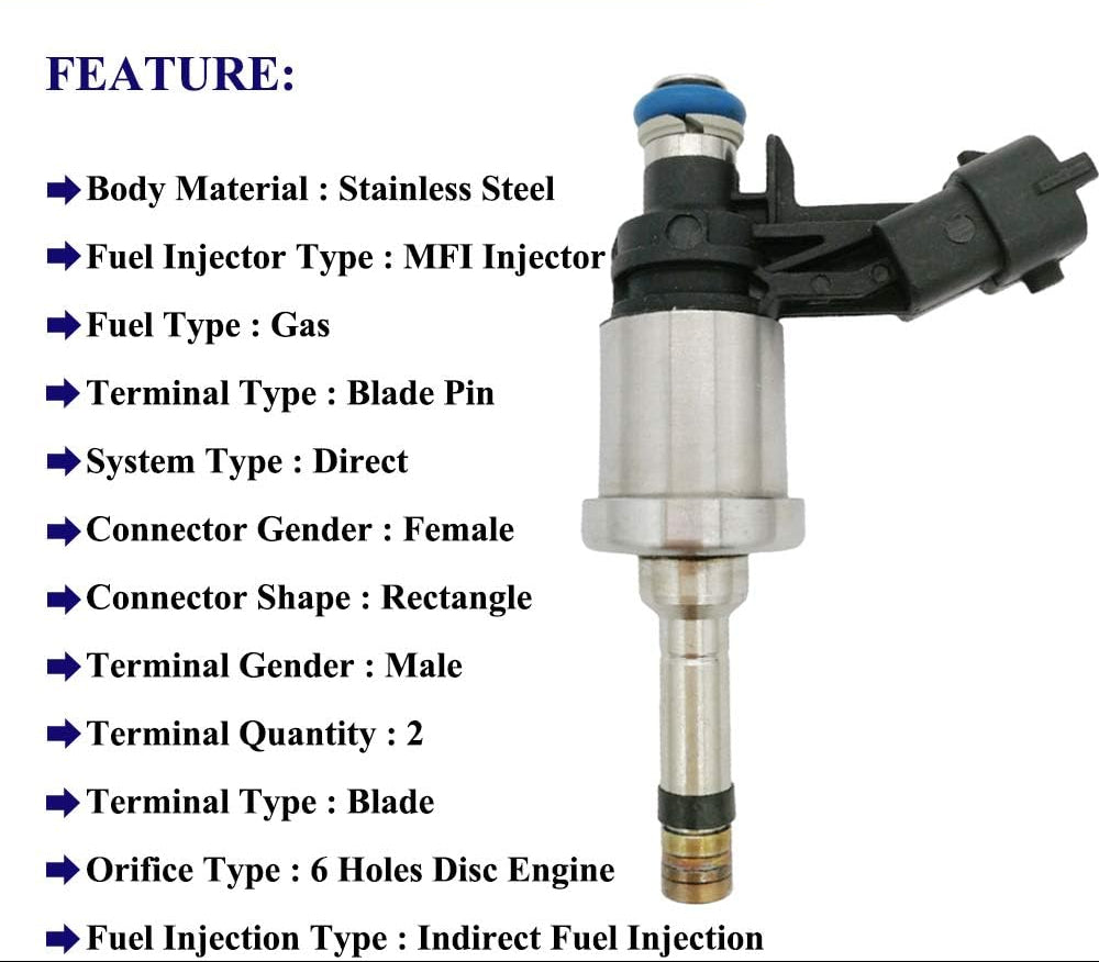 6Pcs Fuel Injectors for Buick Enclave Chevy Traverse GMC Acadia 3.6L V6 (2009-2013) | 12638530 FJ994 12669384