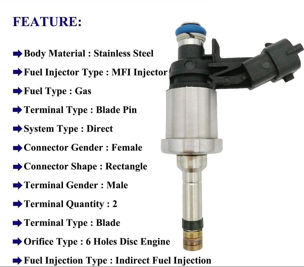Suitable for Fuel Injector for Chevy Camaro Traverse GMC Acadia Cadillac 3.6L V6 | 12638530 FJ994