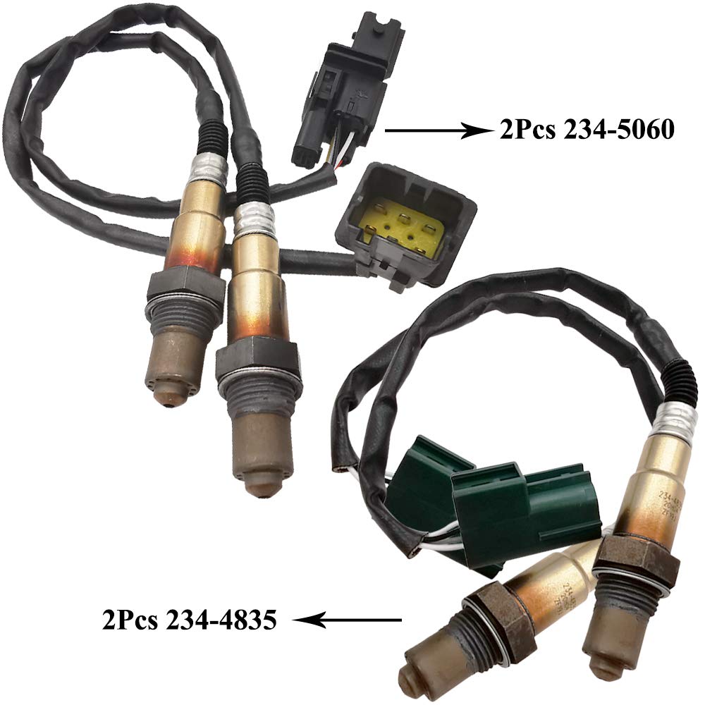 4Pcs Air Fuel Ratio Sensor Set for Nissan Titan Armada Pathfinder 5.6L V8 (2004-2006) | 234-5060 234-4835