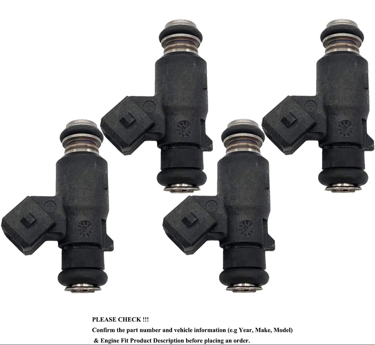 4Pcs Fuel Injector for Mercury Outboard 40HP-60HP 2-Stroke Marine - 25335288 892123002