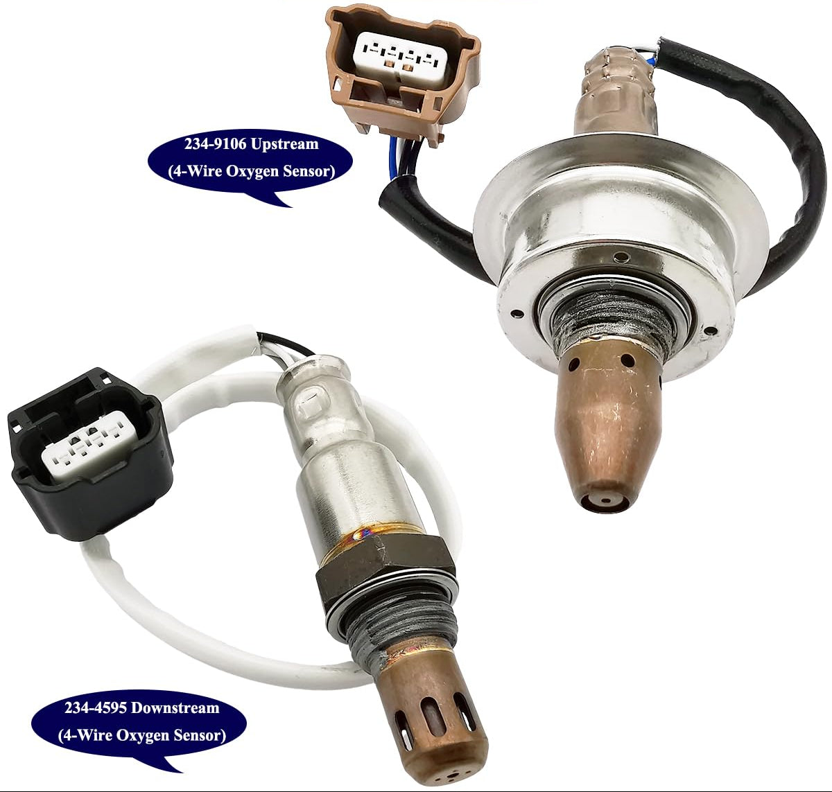 2Pcs Air Fuel Ratio & O2 Sensor for Nissan Murano 3.5L V6 (2012-2014 AWD Only) | 234-9106 234-4595