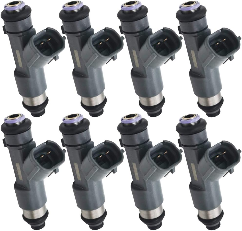 8Pcs 16600-ZJ50A FJ1076 Fuel Injectors 12 Holes Engine Nozzles Compatible for Nissan 2006-2015 Armada 8 Cyl Titan VK56DE 5.6L-V8, 2016-2018 Frontier VQ40DE 4.0L