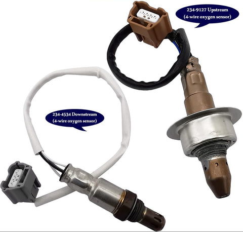 2Pcs Air Fuel Ratio & O2 Sensor for Nissan Altima 2.5L (13-17) | 234-9106 234-4535