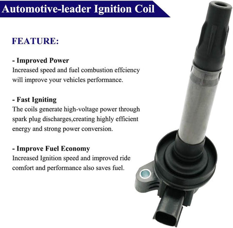 6Pcs Ignition Coil for Ford Edge Flex Fusion Taurus Lincoln MKZ Mazda 6 CX-9 3.5L 3.7L V6 | 7T4Z12029E