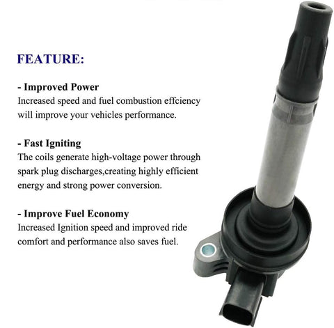Ignition Coil for Ford Edge Fusion Mustang & Mazda CX-9 3.5L 3.7L | UF553, 7T4Z12029E