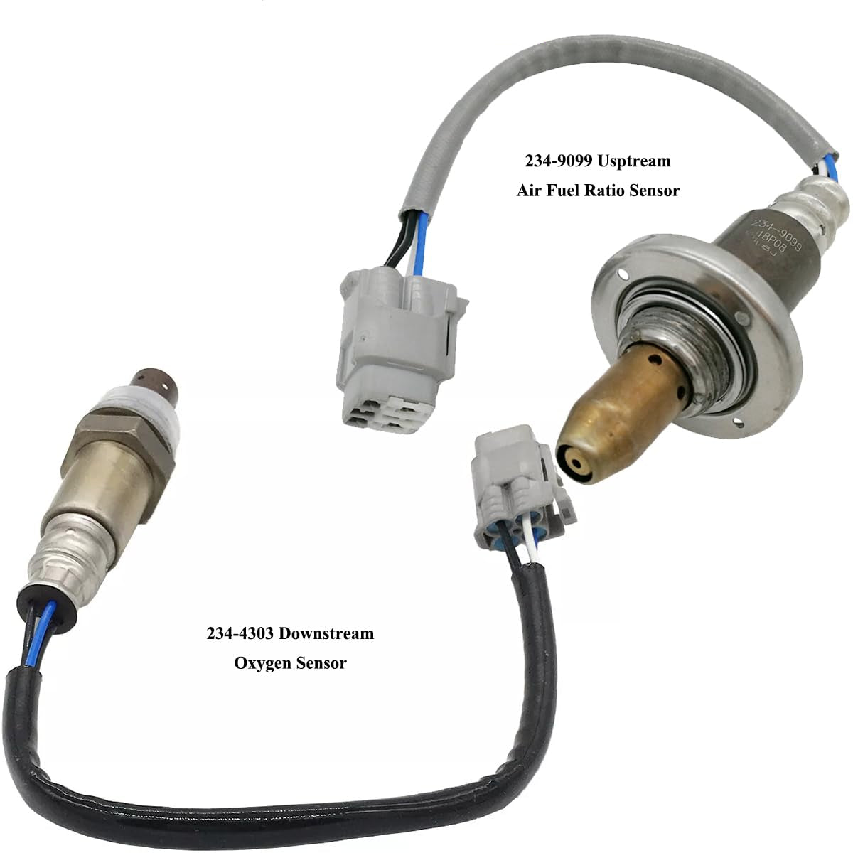 2Pcs Air Fuel Ratio & O2 Sensor for Suzuki Kizashi 2.4L (2010-2013) - 18213-54L00 18213-57L00