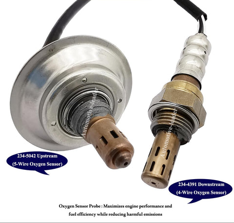 Suitable for 2Pcs O2 Sensor Upstream & Downstream for Mazda 3 2.3L (2010-2013) | 234-5042 234-4391