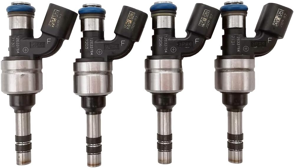4Pcs JSD9-B2 FJ1154 12633784 Fuel Injectors 6 Holes Engine Fuel Spray Nozzle for Buick LaCrosse Regal Verano, Captiva Sport Malibu Impala Equinox, Terrain 217-3427