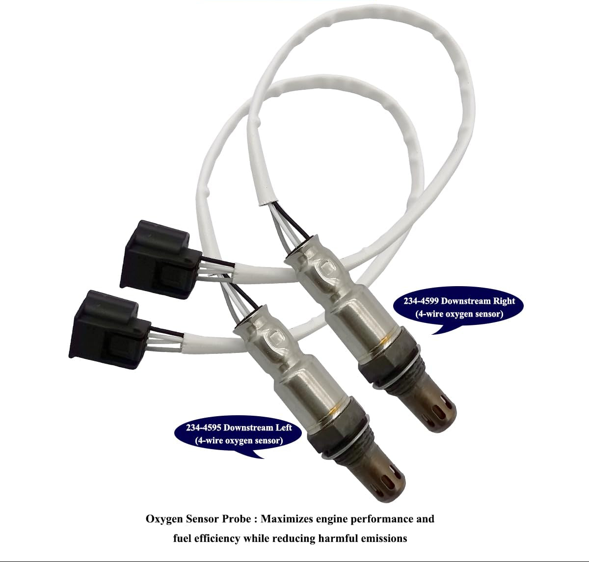 4Pcs Upstream Downstream Oxygen O2 Sensor for Infiniti JX35 2013 QX60 2014 3.5L, for 2013-2014 Nissan Altima Pathfinder 2014 Quest 3.5L 2 * 234-9135 234-4595 234-4599