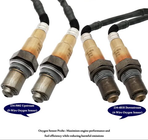 4Pcs 234-5002 234-4818 Upstream Downstream Oxygen O2 Sensor for Cadillac CTS 2005 SRX 2004-2006 STS 2005-2006 12575657, 12597912, 12590035, 12597449, 12616203