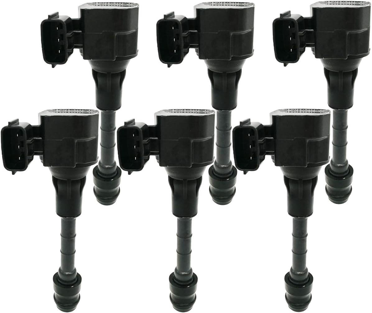 6Pcs Ignition Coil Set for Nissan Altima Maxima Pathfinder V6 3.5L 4.0L - UF349  22448-8J11C