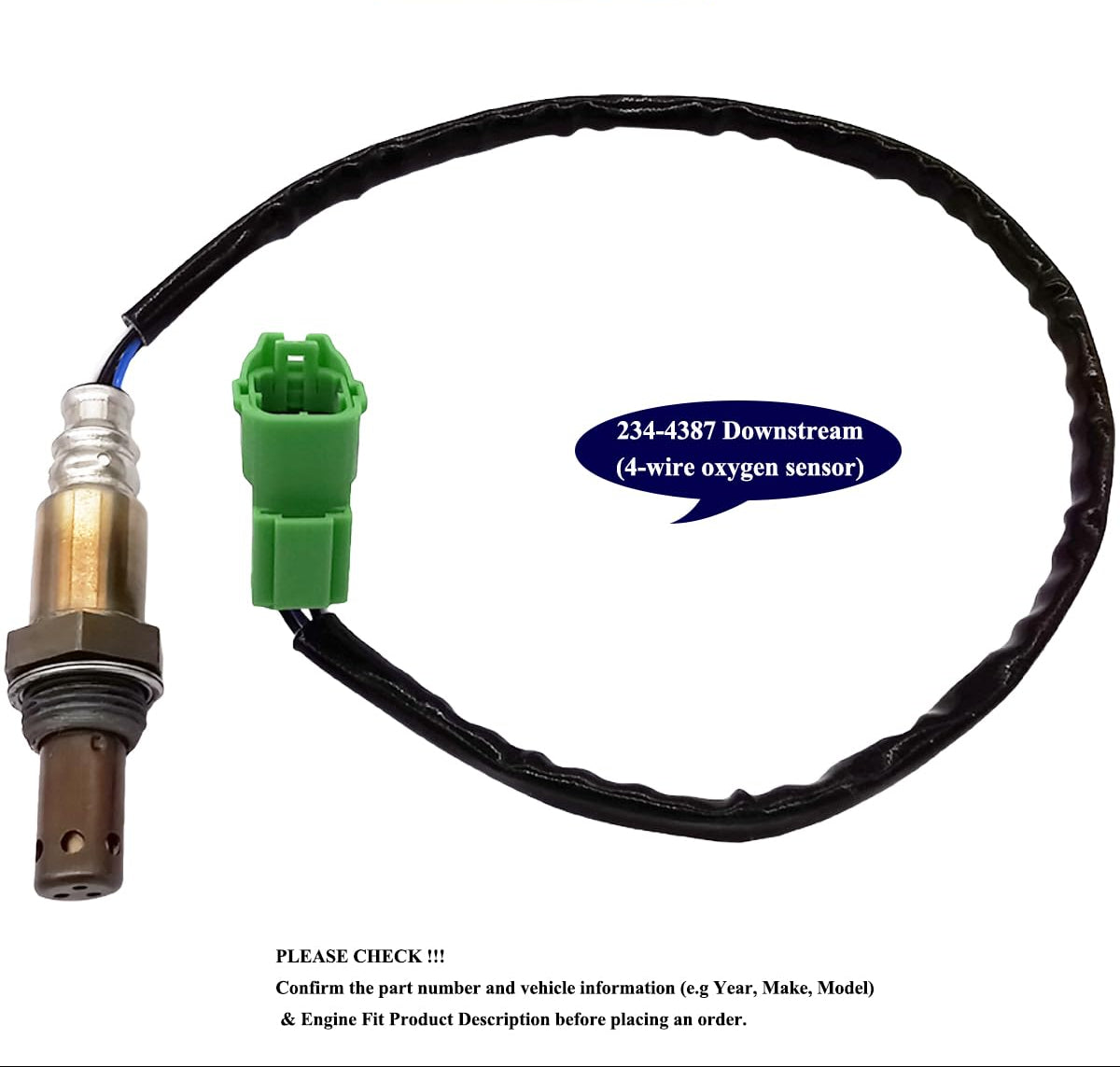 Suitable for 4Pcs Oxygen Sensor for Suzuki Grand Vitara 2.7L V6 (2007-2008) | 234-9031 234-4387