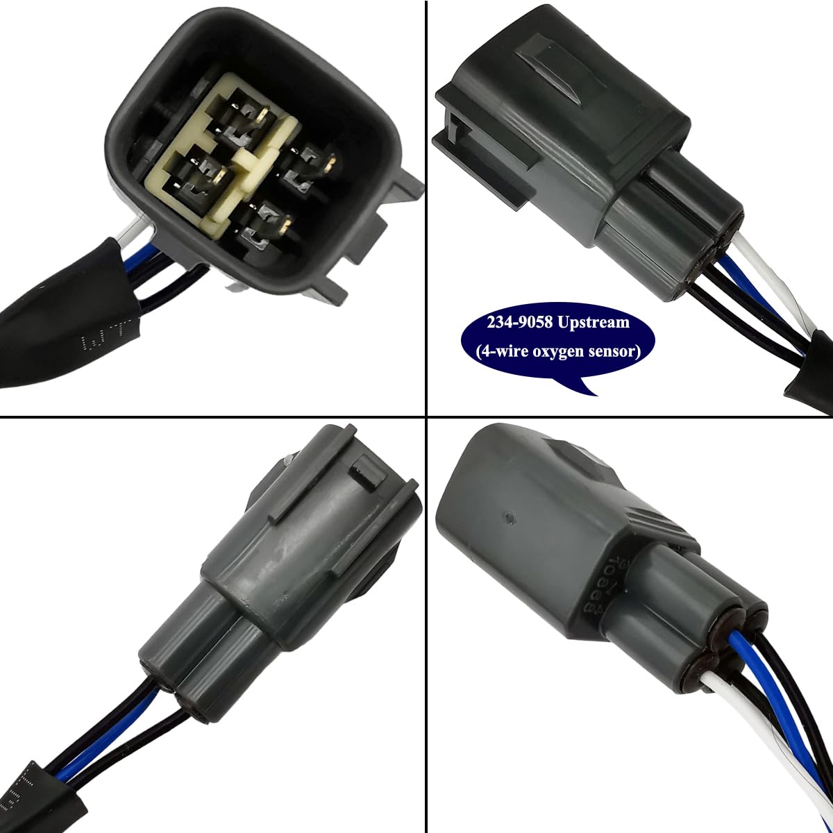 4Pcs 234-9051 234-9058 234-4518 234-4521 Upstream Downstream Oxygen O2 Sensor Replacement for 2006 2007 Lexus IS250 2.5L V6 Gas