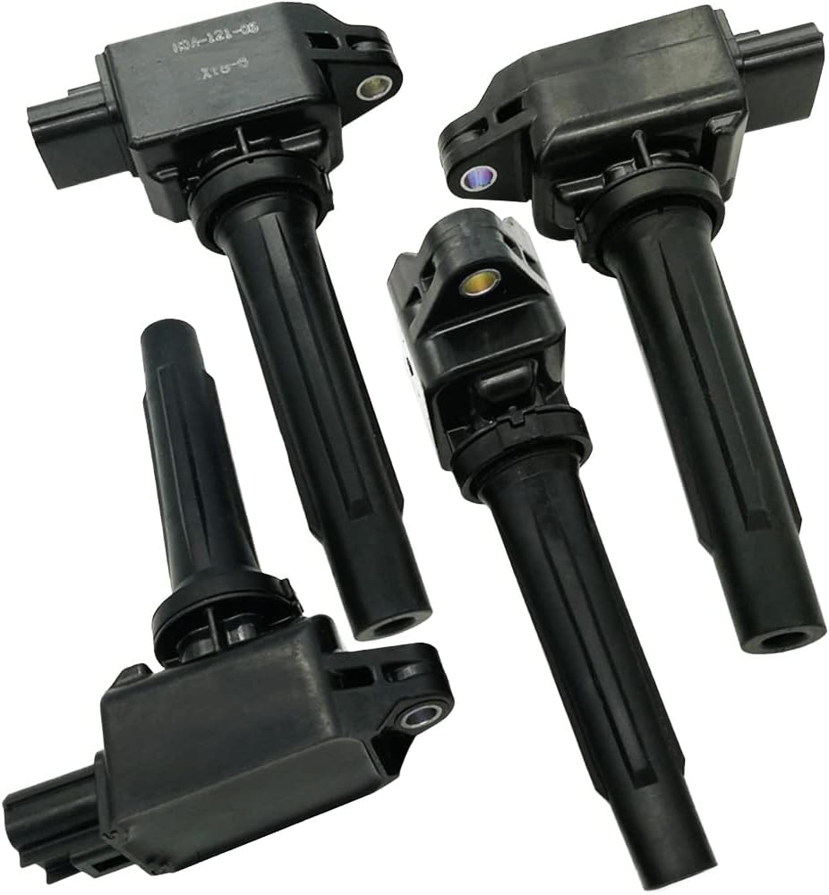 Suitable for 4Pcs Ignition Coils Pack for Mazda 3 6 CX-3 CX-5 CX-9 2.0L 2.3L 2.5L Skyactiv | PE20-18-100 H6T61171