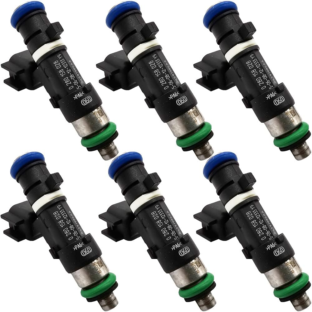 6Pcs 0280158028 FJ612 Fuel Injectors Dodge Charger 3.5L