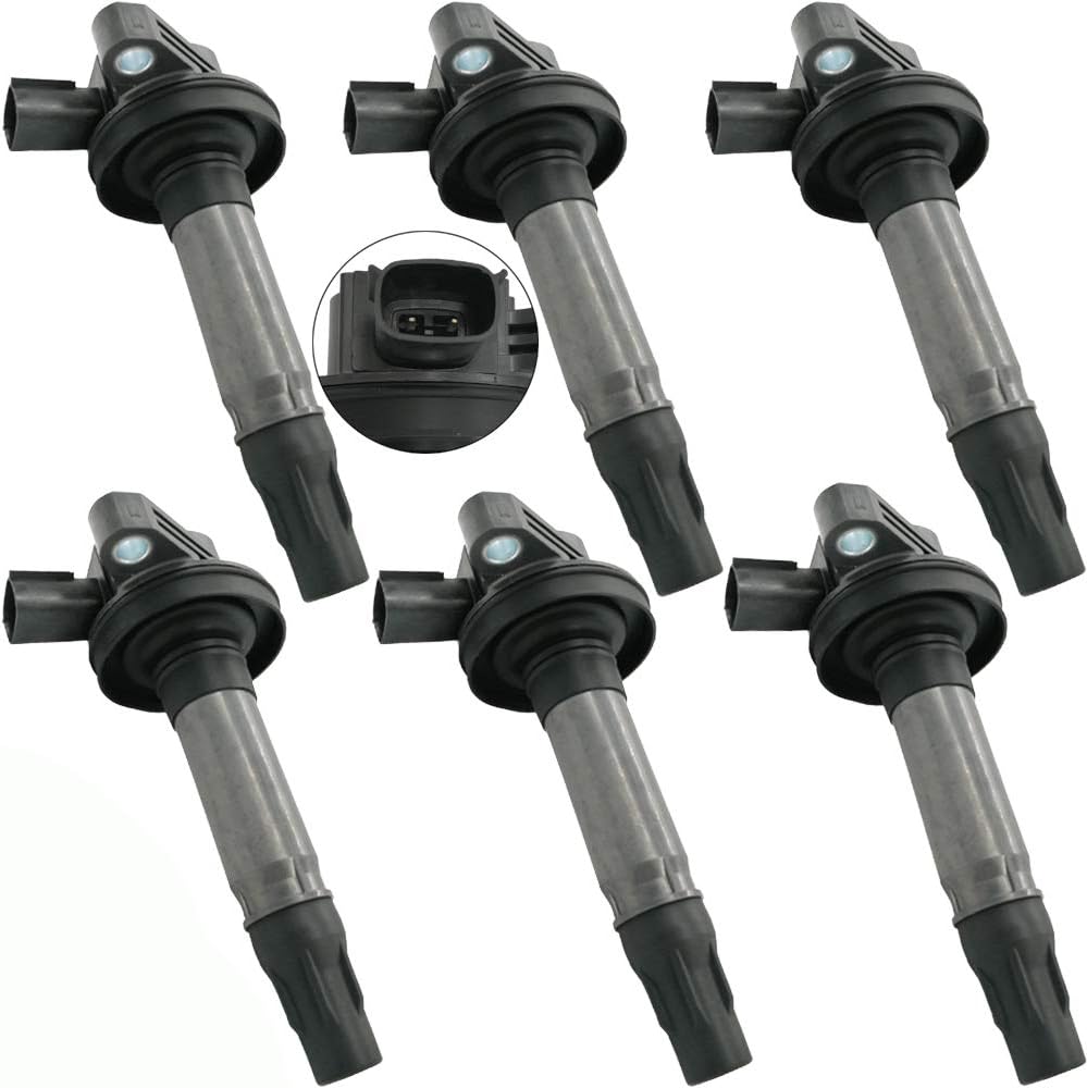 6Pcs Ignition Coil for Ford Edge Flex Fusion Taurus Lincoln MKZ Mazda 6 CX-9 3.5L 3.7L V6 | 7T4Z-12029-E
