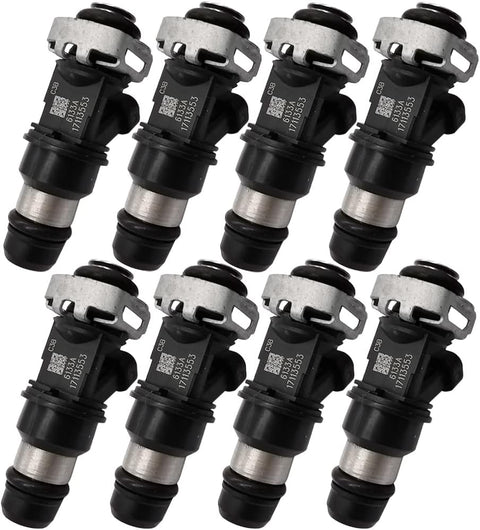8Pcs Fuel Injector Set for Chevy Silverado Tahoe GMC Sierra 4.8L 5.3L 6.0L V8 | 17113553 FJ315