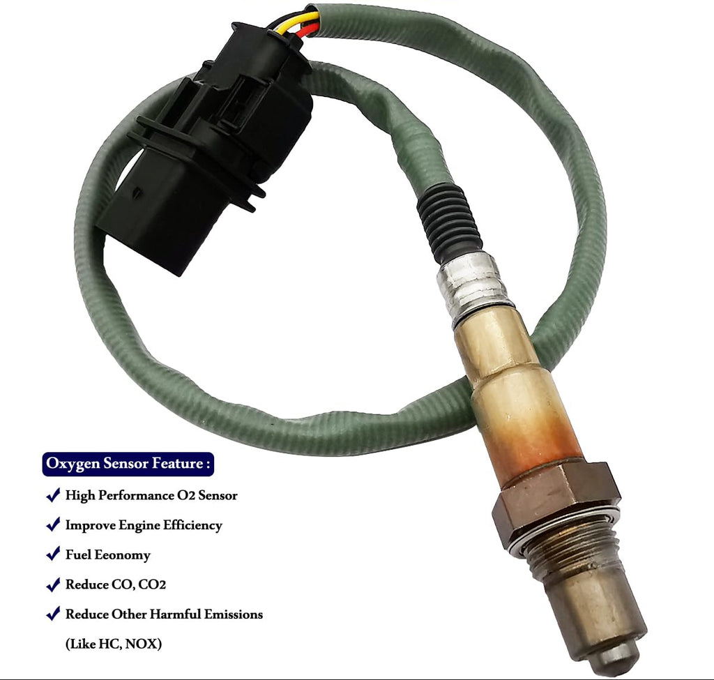 2Pcs 0035427018 Upstream Oxygen O2 Sensor 5-Wire Wideband LSU 4.9 Sensor 1 for Mercedes C300 CLK350 CLK550 E350 E550 G550 GL450 GL550 S400 S500 SL550 SLK300 SLK350 234-5096