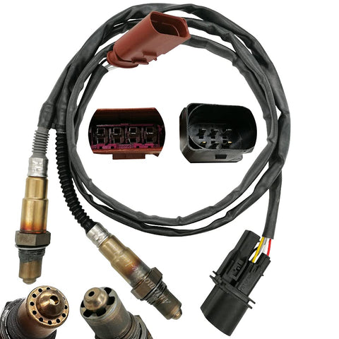 2Pcs Air Fuel Ratio & Lambda O2 Sensor for Audi A4 & VW Golf Jetta Beetle (2001-2006) | 17014, SG1170
