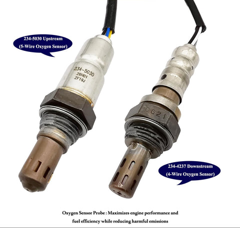 2Pcs 234-5030 234-4237 Upstream Downstream Oxygen O2 Sensor for Kia Forte 2.0L 2.4L L4 2010-2013 Forte5 2.0L 2.4L L4 2012-2013 Magentis Optima 2.4L L4 2010 Rondo 2.4L L4 2009-2012