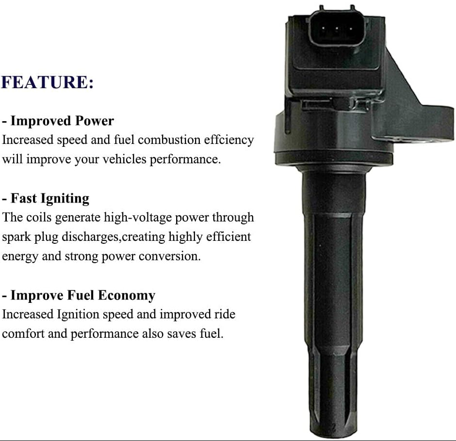 Suitable for 4Pcs Ignition Coil for Honda Jazz III (GK5) 1.5L (2014-2021) | 30520-55A-0051