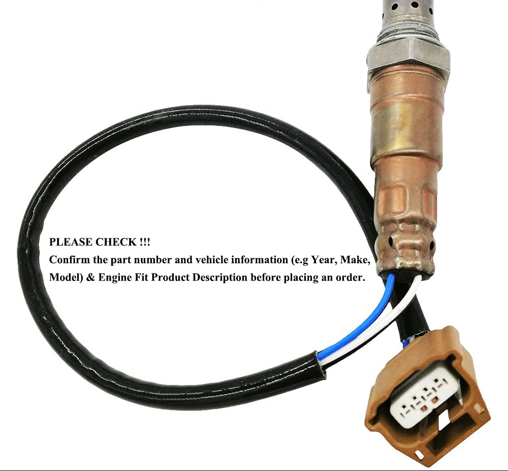 OEM oxygen sensor with wire and brown connector for automotive emission monitoring