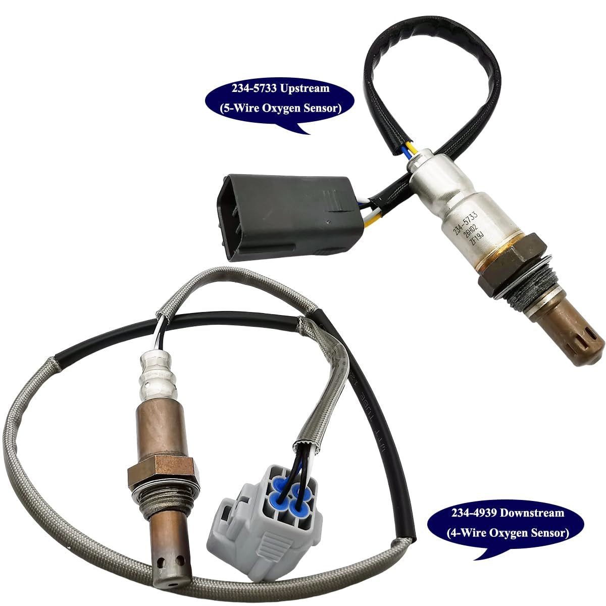2Pcs Air Fuel Ratio & O2 Sensor for Mazda 6 2.5L & 2.5L Turbo (2018-2021) | 234-5733 234-4939