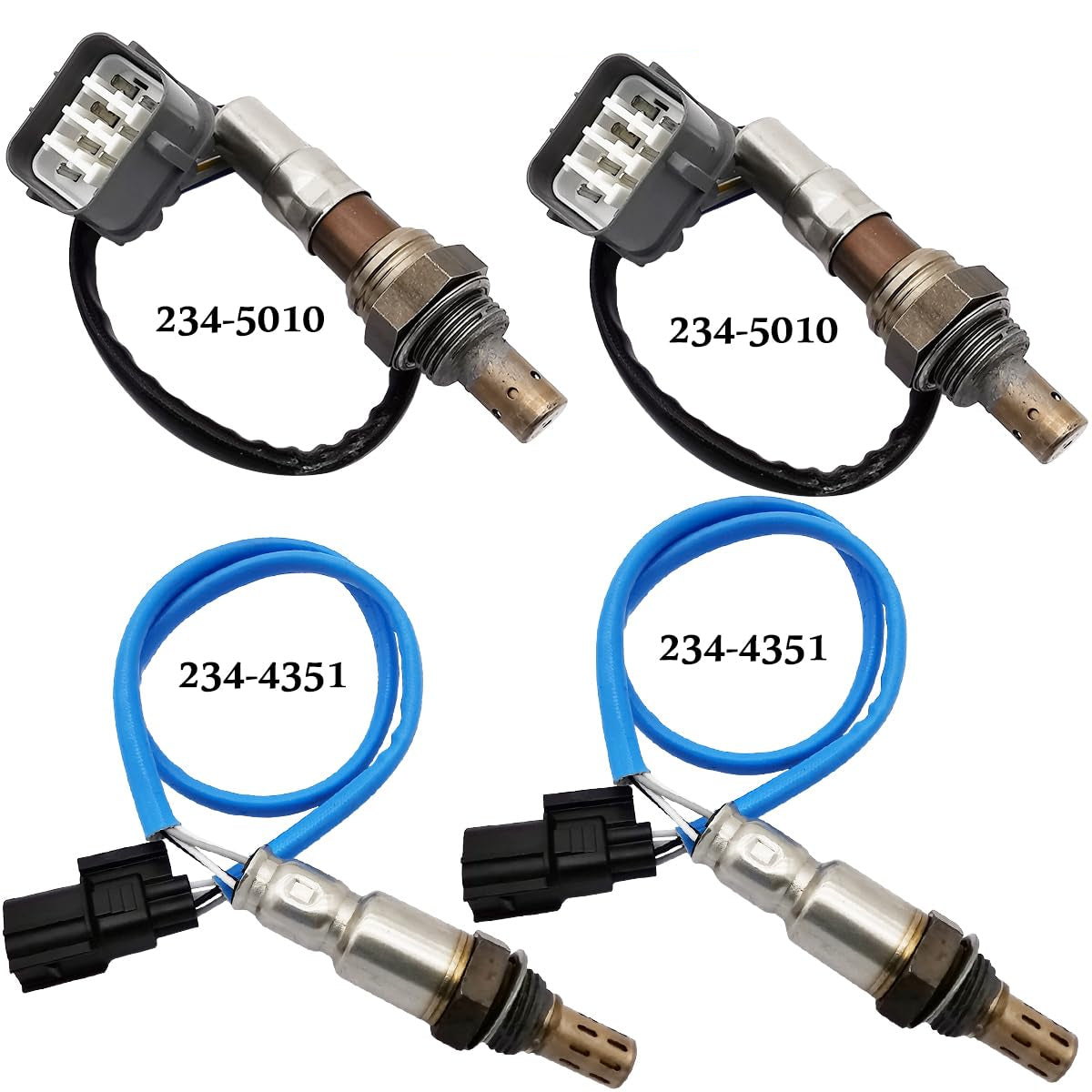 4Pcs Air Fuel Ratio & O2 Sensor for Acura TL 3.2L 3.5L V6 (2007-2008) | 234-5010  234-4351