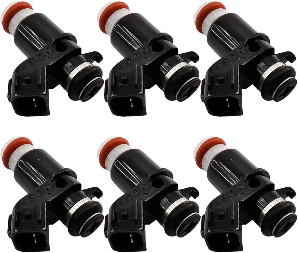 6Pcs Fuel Injector Set for Honda Gold Wing GL1800 Motorcycle - 16450MCA013 16450MCA003