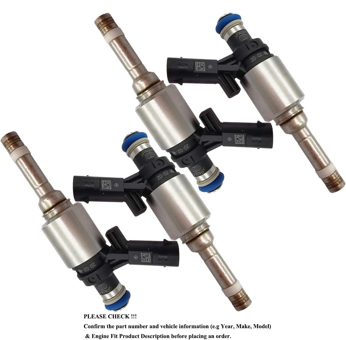 4Pcs Fuel Injectors for VW CC Eos GTI Tiguan Golf Beetle Jetta Passat Audi A3 A4 Q5 2.0T | 06H906036G