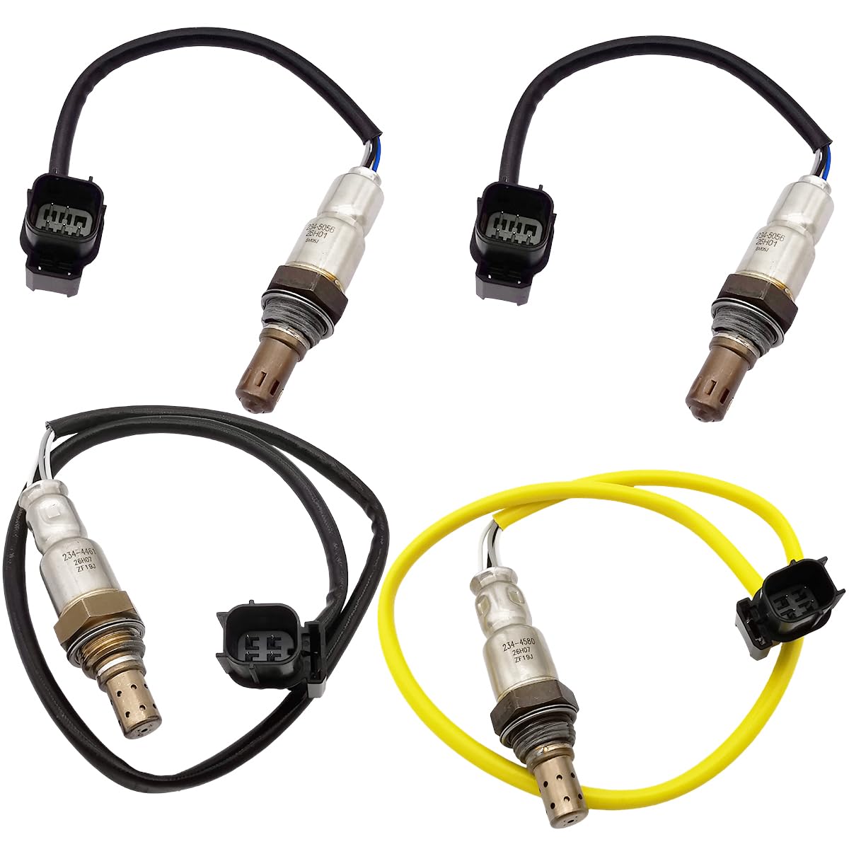 4Pcs O2 Sensor for Honda Pilot Ridgeline 3.5L (2012-2015) | 234-5056 234-4461 234-4580