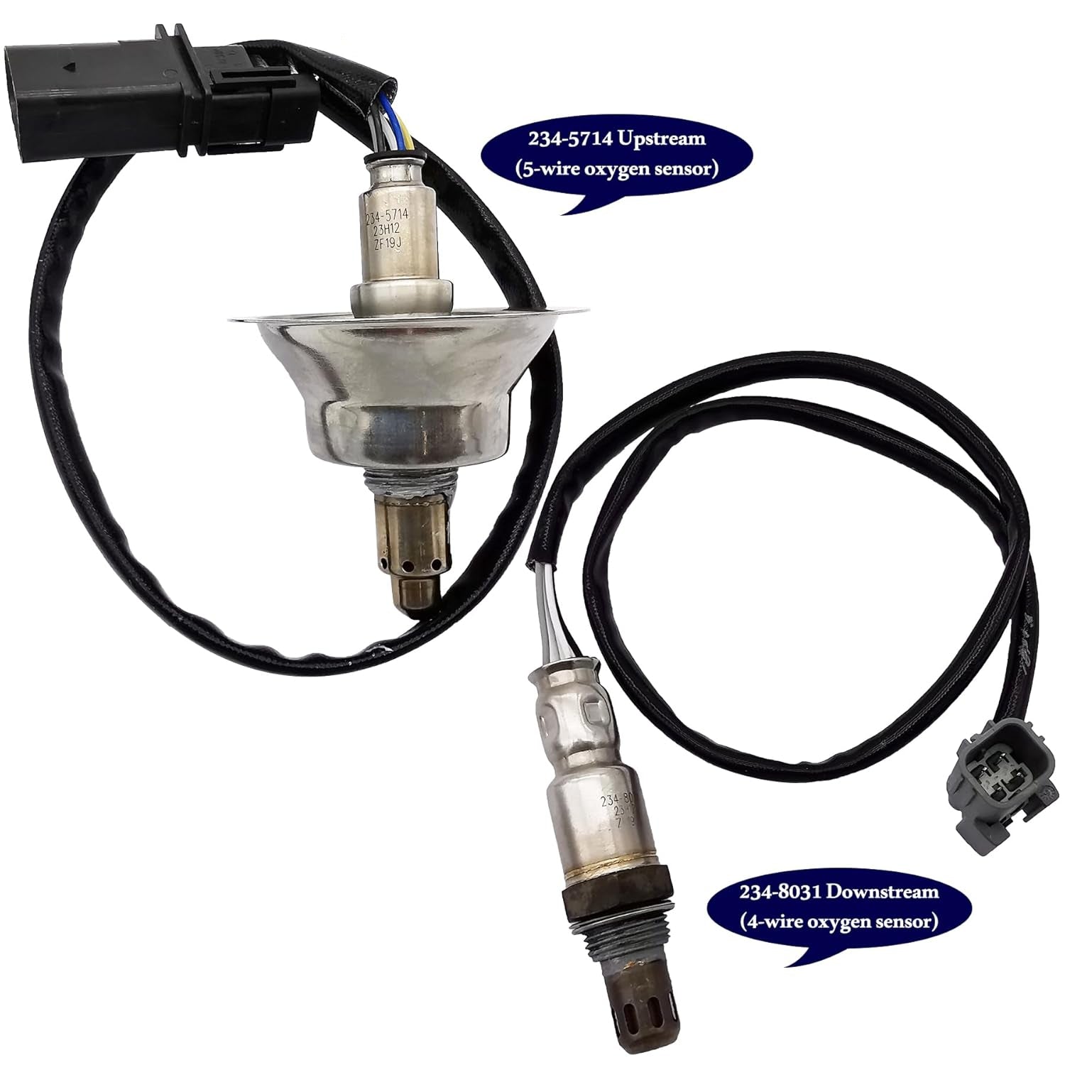 2Pcs Air Fuel Ratio & O2 Sensor for Hyundai Santa Fe Tucson Kia Sorento 2.4L | 234-5714 234-8031