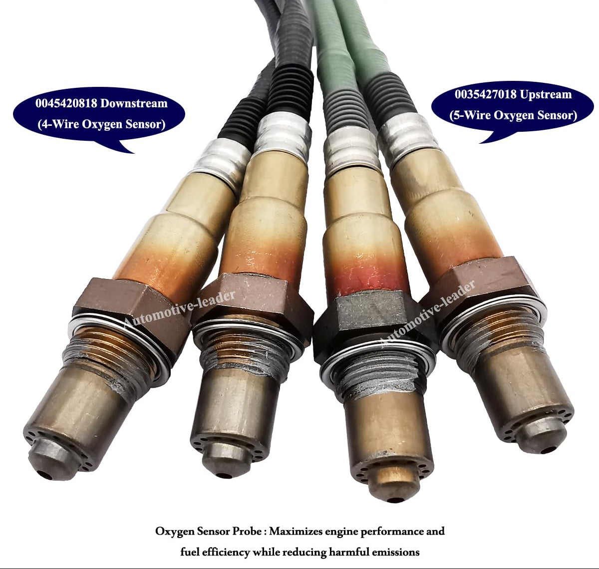 4Pcs Oxygen Sensor Set for Mercedes Benz C300 E350 ML350 (W204/W212) | 0035427018 0045420818
