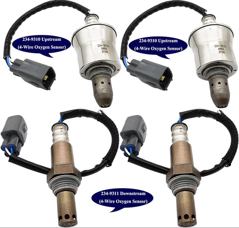 4Pcs 234-9310 234-9311 Upstream Downstream Oxygen O2 Sensor for Lexus LS500 3.5L V6 Turbocharged 2018 2019 2020 2021 2022 8946750110, 894675012, 8946750130, 8946750140