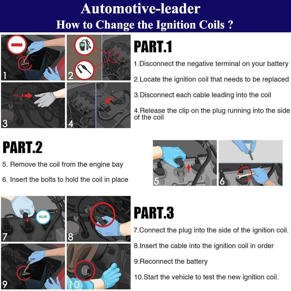 6Pcs C1239/ UF-300 /UF-354 Ignition Coils