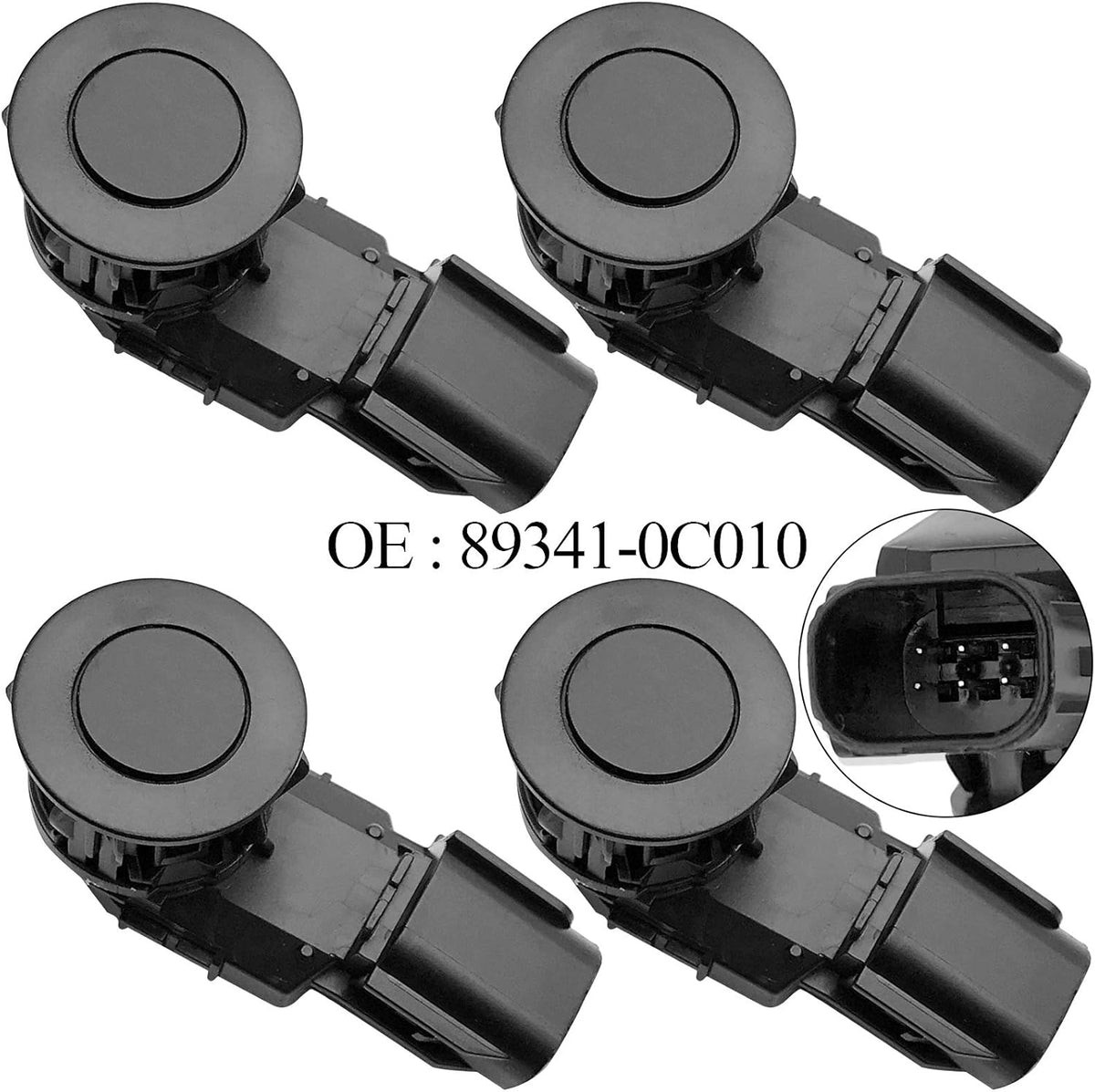 4Pcs PDC Parking Assist Sensor for Toyota Tundra Tacoma RAV4 (2014-2020) | 89341-0C010