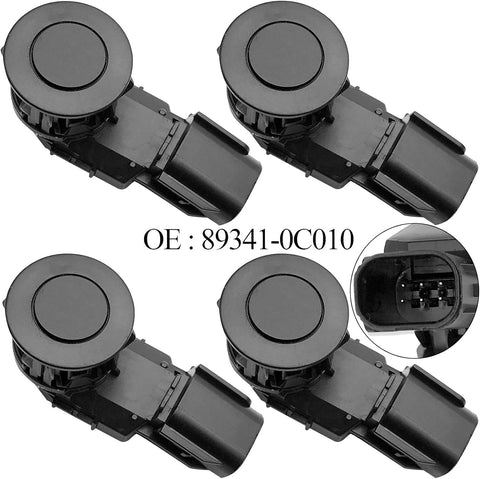 4Pcs PDC Parking Assist Sensor for Toyota Tundra Tacoma RAV4 (2014-2020) | 89341-0C010