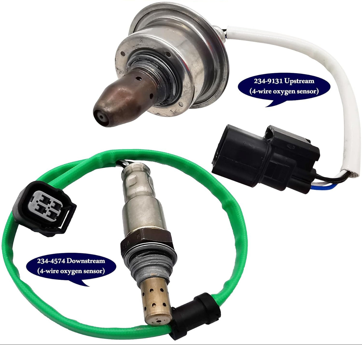 2Pcs Air Fuel Ratio & O2 Sensor for Honda Accord Acura ILX TLX 2.4L | 234-9131 234-4574
