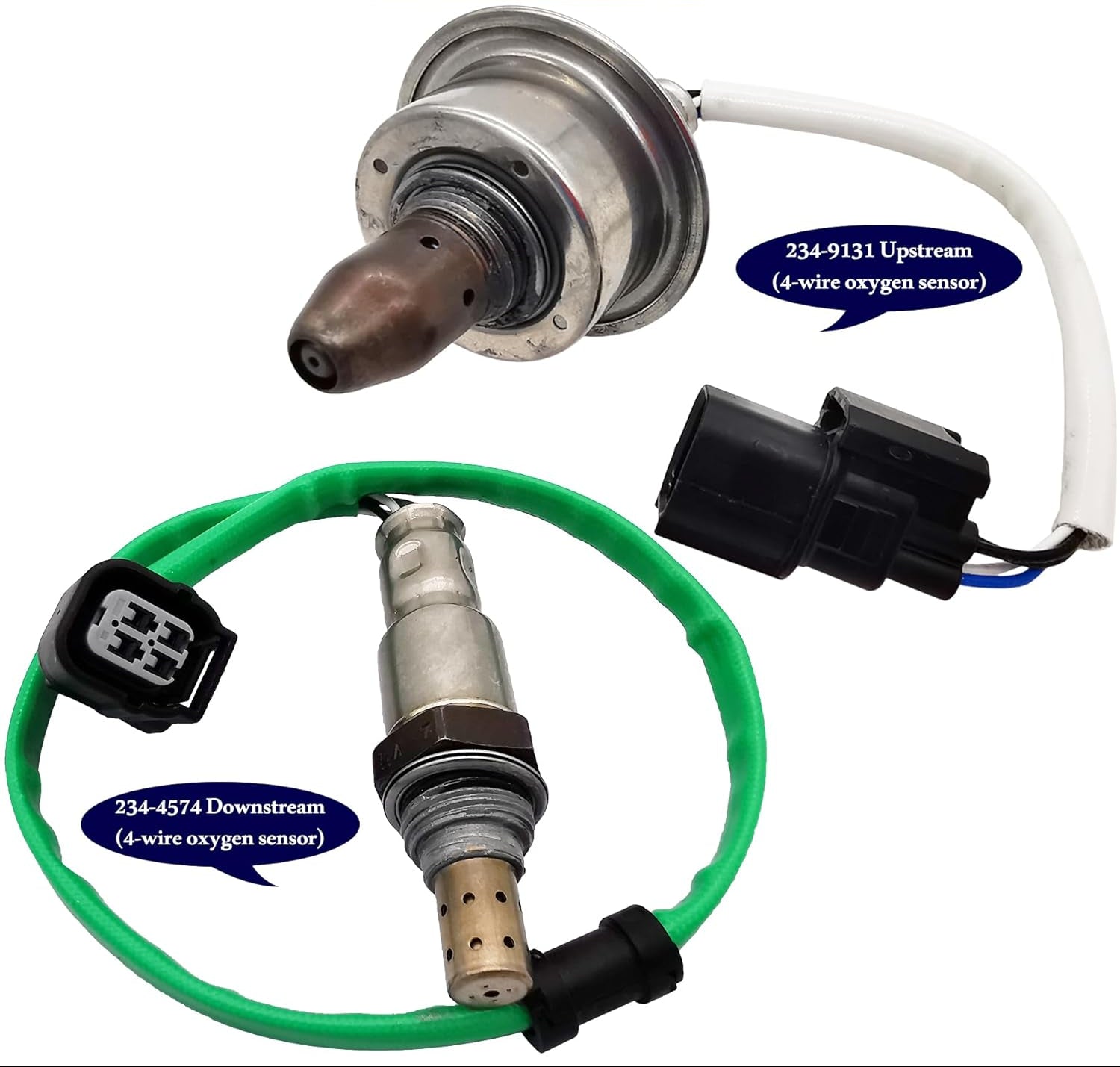 2Pcs Air Fuel Ratio & O2 Sensor for Honda Accord Acura ILX TLX 2.4L - 234-9131 234-4574