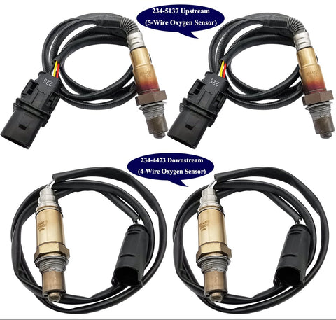 4Pcs Upstream Downstream Oxygen O2 Sensor for 2003 BMW 325Ci 325i 330Ci 330i 525i 2.5L 3.0L BMW X3 L6 3.0L | 234-5137 234-4473