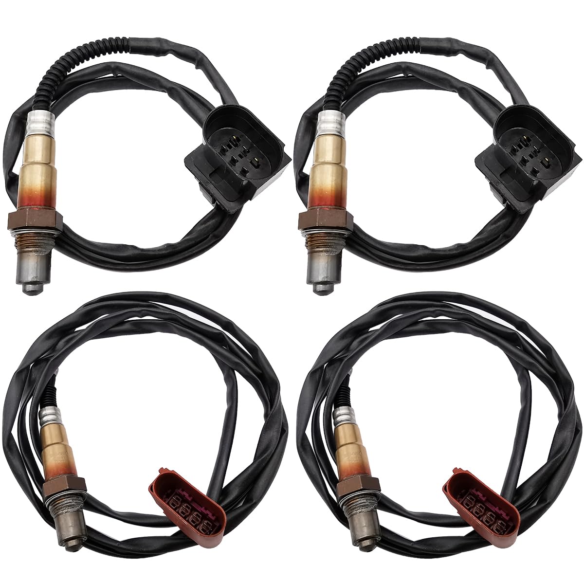 4Pcs 234-5115 234-4874 Upstream Downstream Oxygen O2 Sensor Replacement for VW Touareg 4.2L V8 2004-2007, for Audi A8 Quattro 4.2L V8 2004-2006 17351 16978