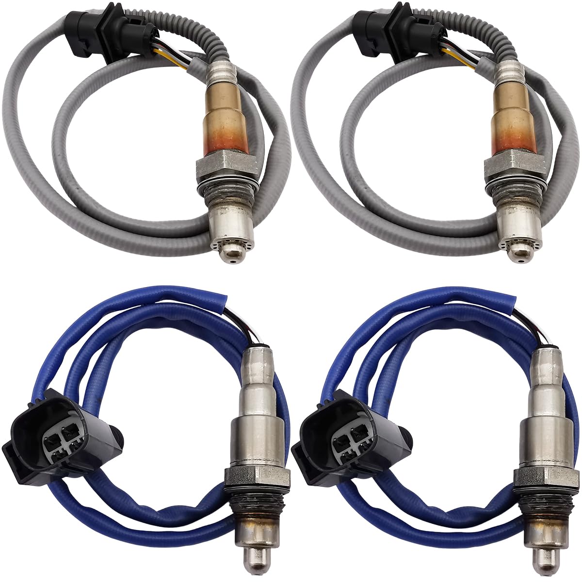 4Pcs Upstream Downstream Oxygen O2 Sensor for Jaguar F-Type 2016-2018 XE XF XJ 3.0L 234-5154 234-4791 C2D24756 C2D23702