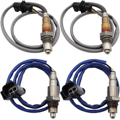 4Pcs Upstream Downstream Oxygen O2 Sensor for Jaguar F-Type 2016-2018 XE XF XJ 3.0L 234-5154 234-4791 C2D24756 C2D23702