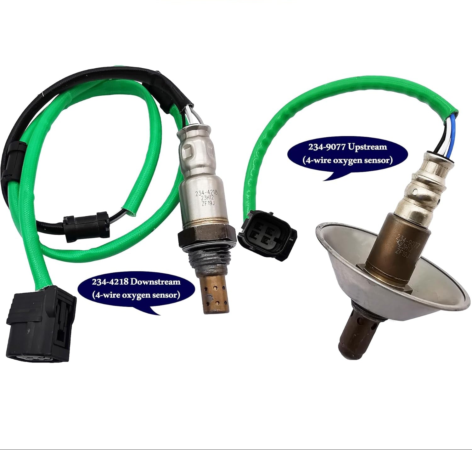 2Pcs Air Fuel Ratio & O2 Sensor for Honda Fit 1.5L (2009-2010) - 36531-RB0-003 36532-RB1-004