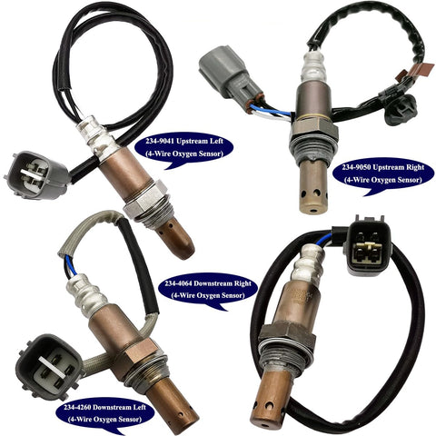 4Pcs O2 Sensor Set for Lexus ES350 Toyota Camry Avalon (2005-2007) | 234-9041 234-9050 234-4260 234-4064