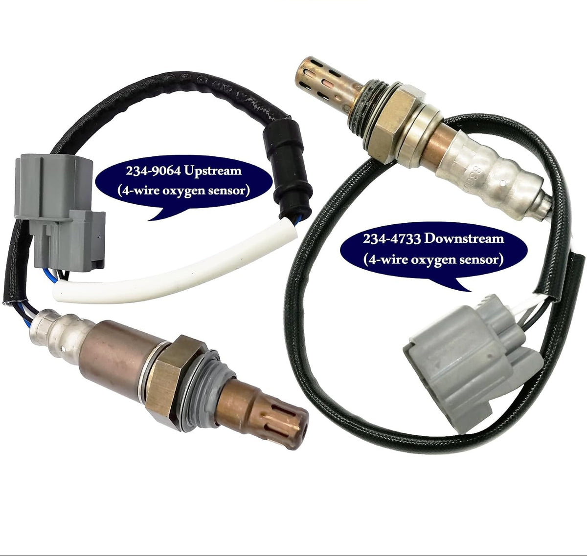 2Pcs Air Fuel Ratio & O2 Sensor for Honda Element 2.4L (2003-2011) | 234-9064, 234-4733