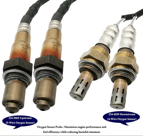 4Pcs Wideband A/F & O2 Sensor Set for Mercedes C300 E350 GLK350 3.5L V6 | 234-5065 234-4559